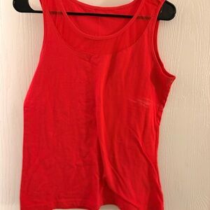 Red Sleeveless Women's Top
